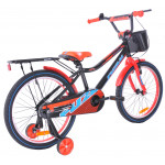 Detský bicykel 20 Fuzlu Thor čierno-červeno-modrý-lesklý